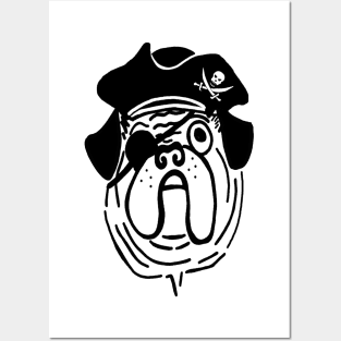 Pirate Pug Posters and Art